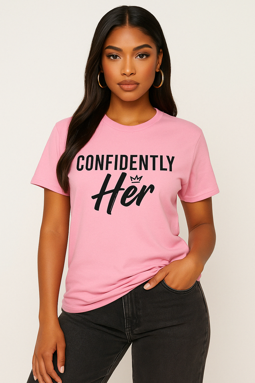 CONFIDENTLY HER SHIRT