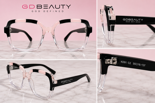 The Defined  Black & Blush Optical Frame